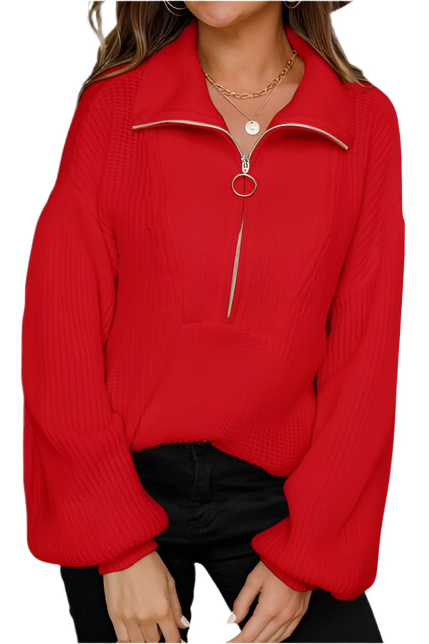 DHM ~ Half Zip Sweater