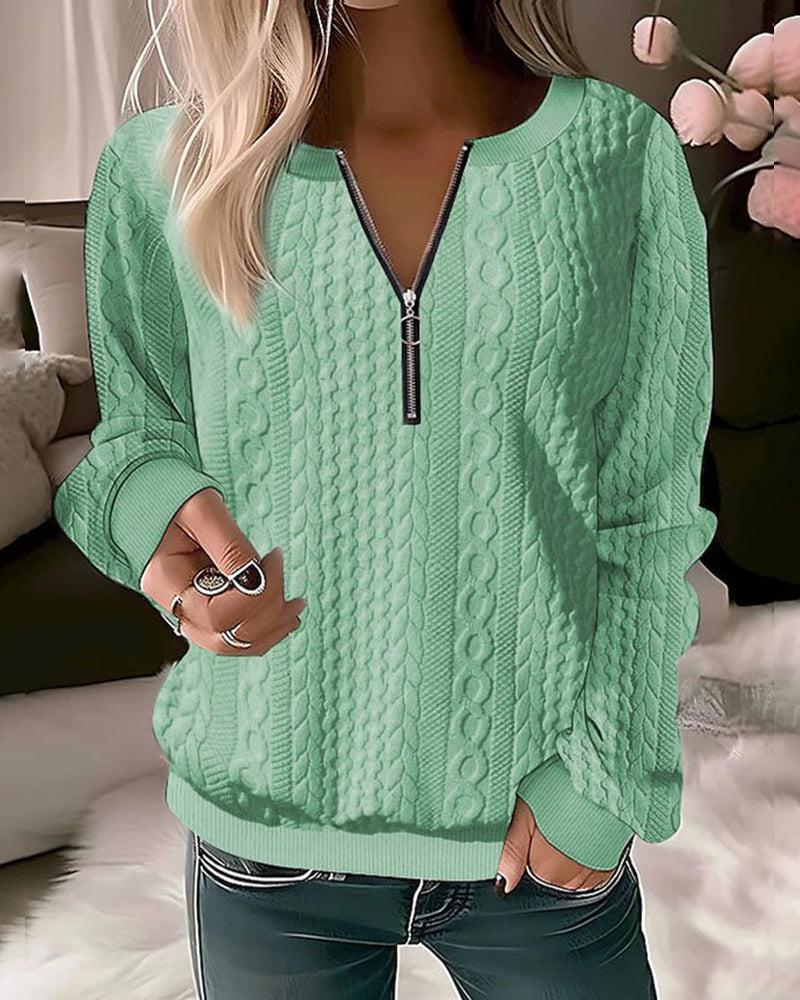 DHM ~ Casual Halfzip Sweater