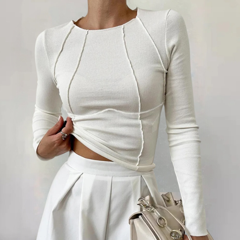 DHM ~ Luxe dames top met lange mouwen
