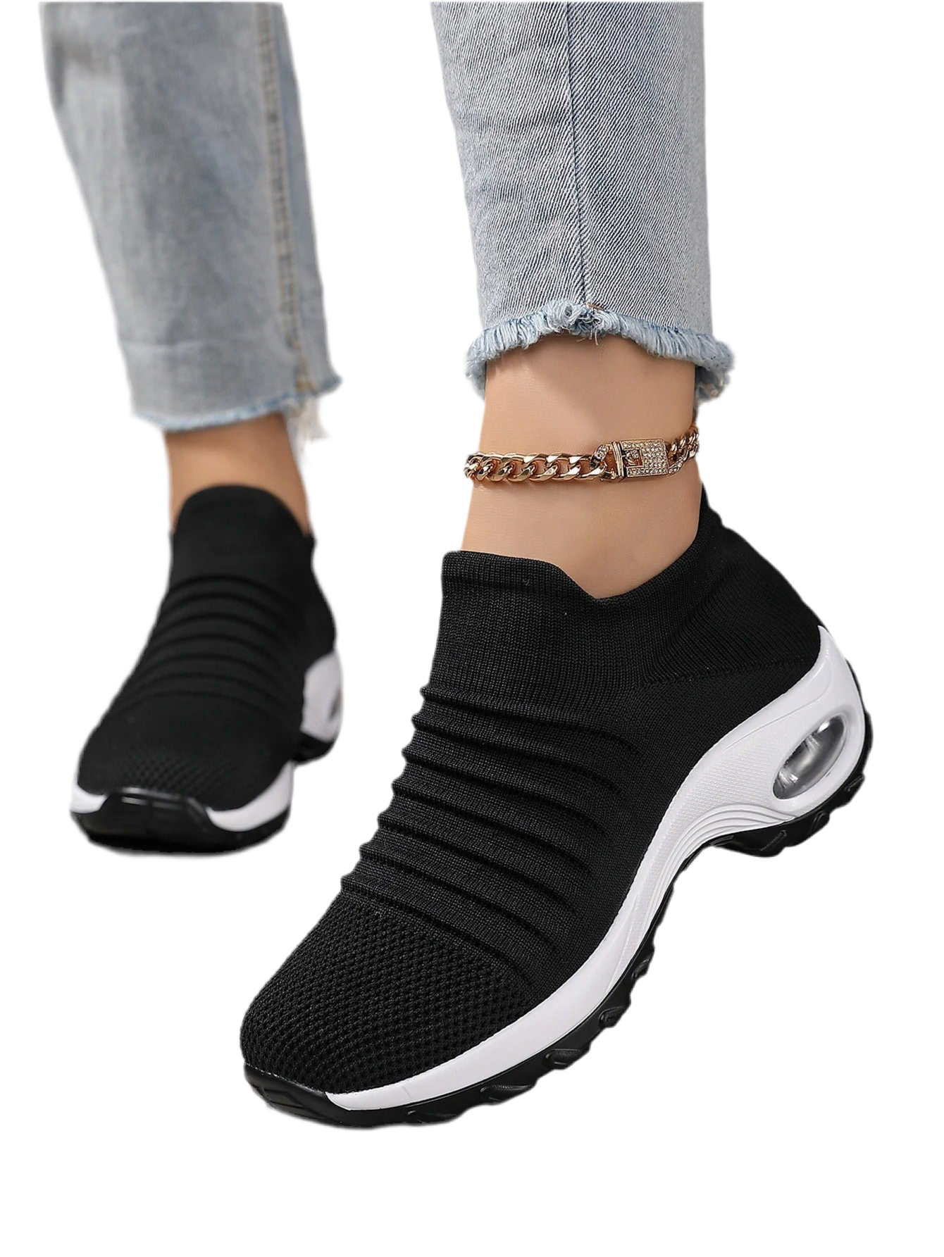 DHM ~ Black&White BareFoot Sneakers 💧
