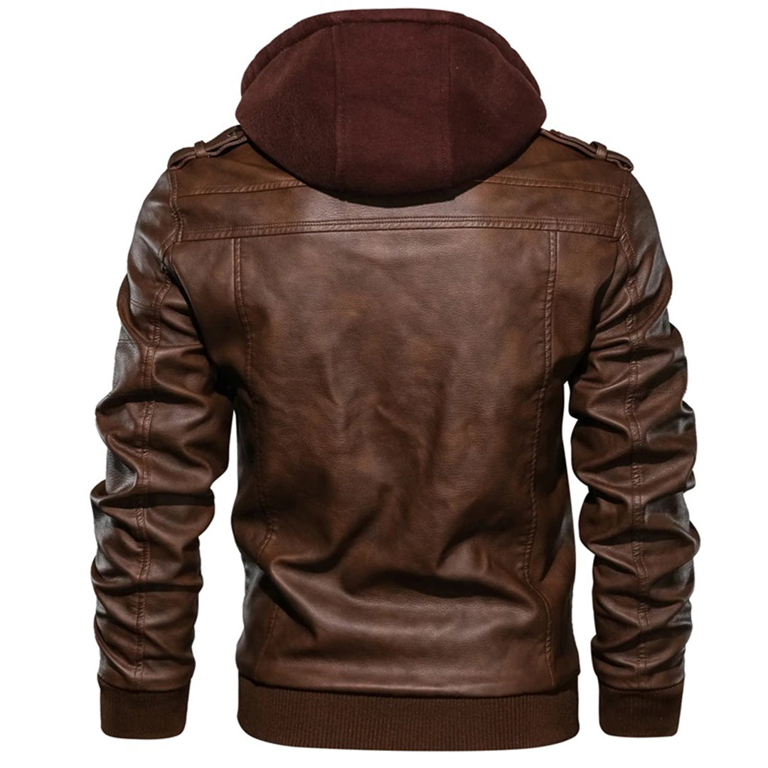 DHM ~ Leren Winterjas met Capuchon - Daniel's