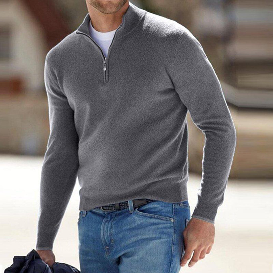 DHM ~ Casual Half-Zip Sweater