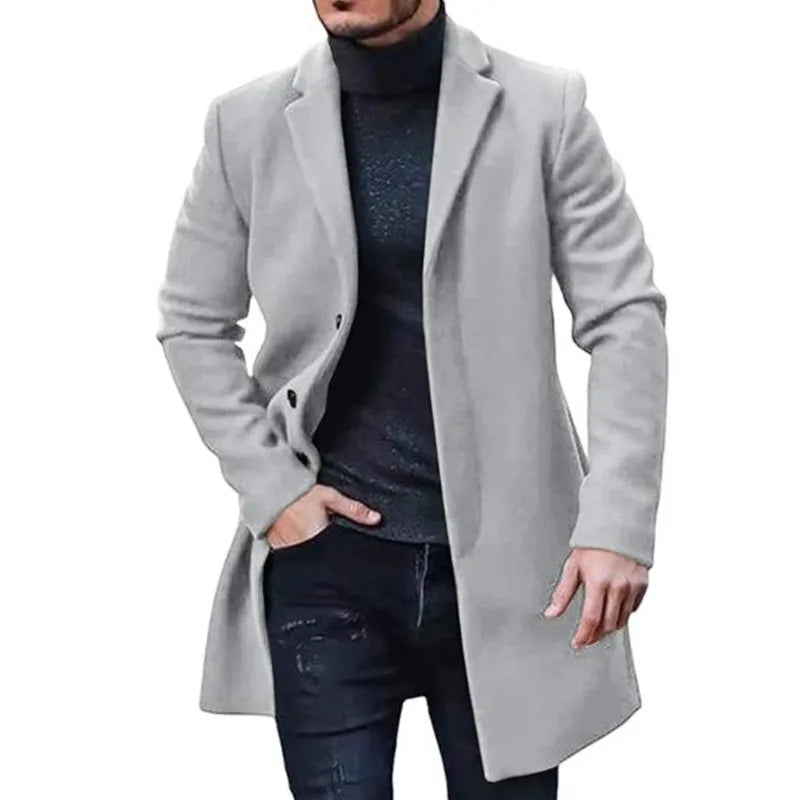 DHM ~ Middellange Casual Herfst- en Winterjas - LUCAS