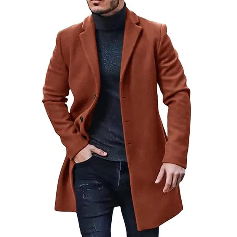 DHM ~ Middellange Casual Herfst- en Winterjas - LUCAS