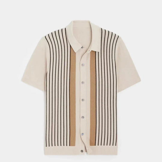 DHM ~ Gebreid poloshirt heren