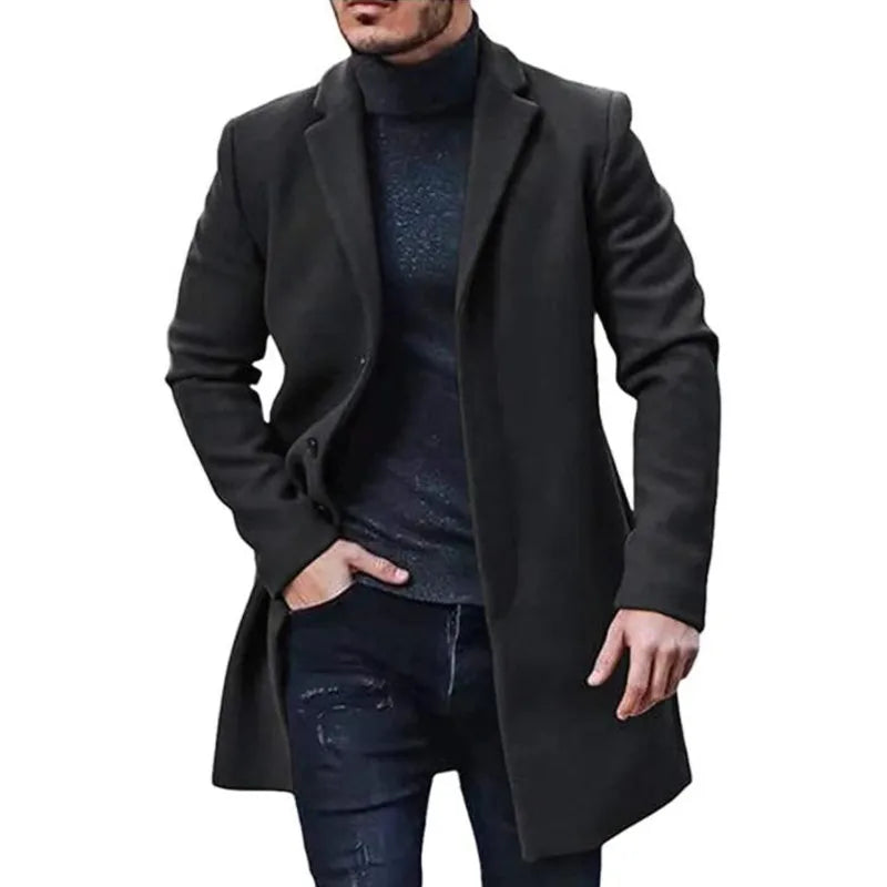 DHM ~ Middellange Casual Herfst- en Winterjas - LUCAS