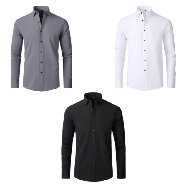 D.H.M 25 - 3PACK PRIME STRETCH BUSINESS POLO