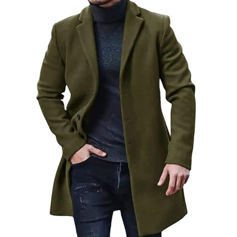 DHM ~ Middellange Casual Herfst- en Winterjas - LUCAS