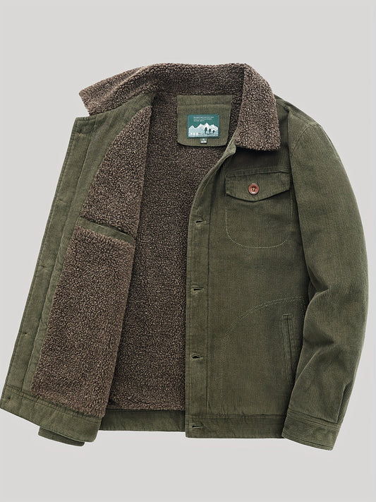 DHM ~ Luxe Fleece Corduroy Jas - Gulian