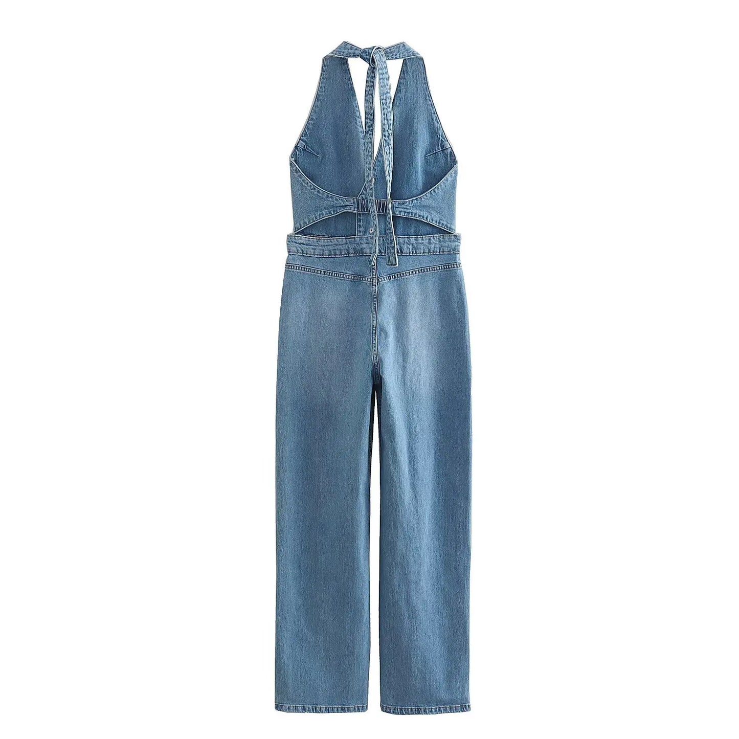 DHM ~ Trendy Denim Jumpsuit