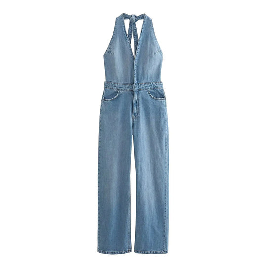 DHM ~ Trendy Denim Jumpsuit