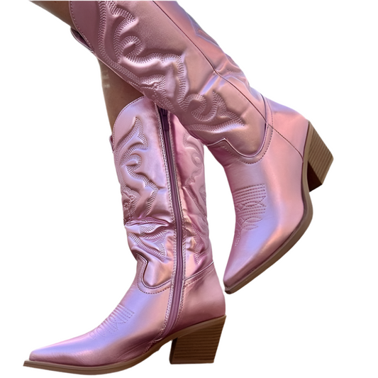 DHM ~ Premium Pink CowGirl Boots