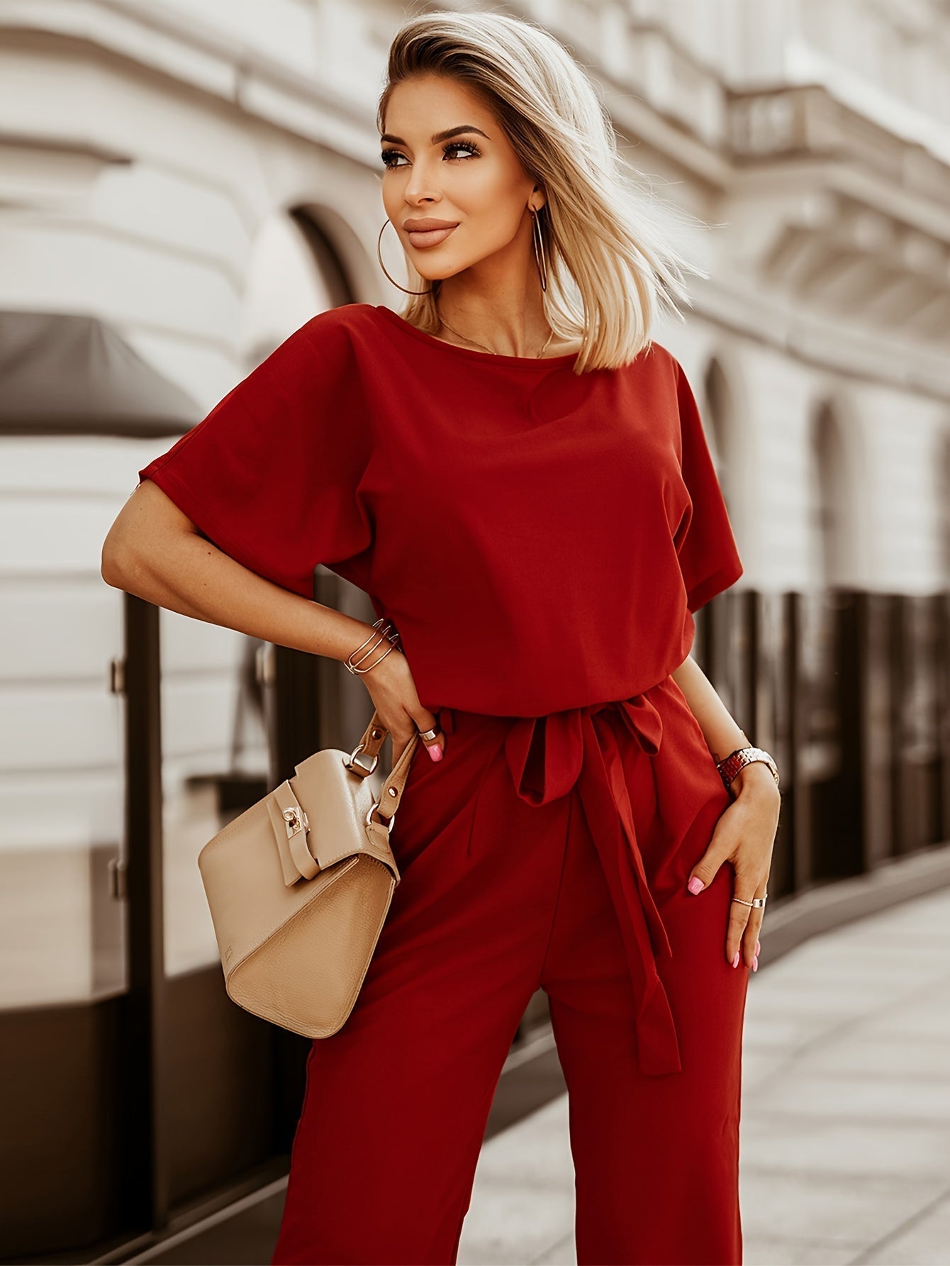 DHM ~ Brede Pijpen Jumpsuit