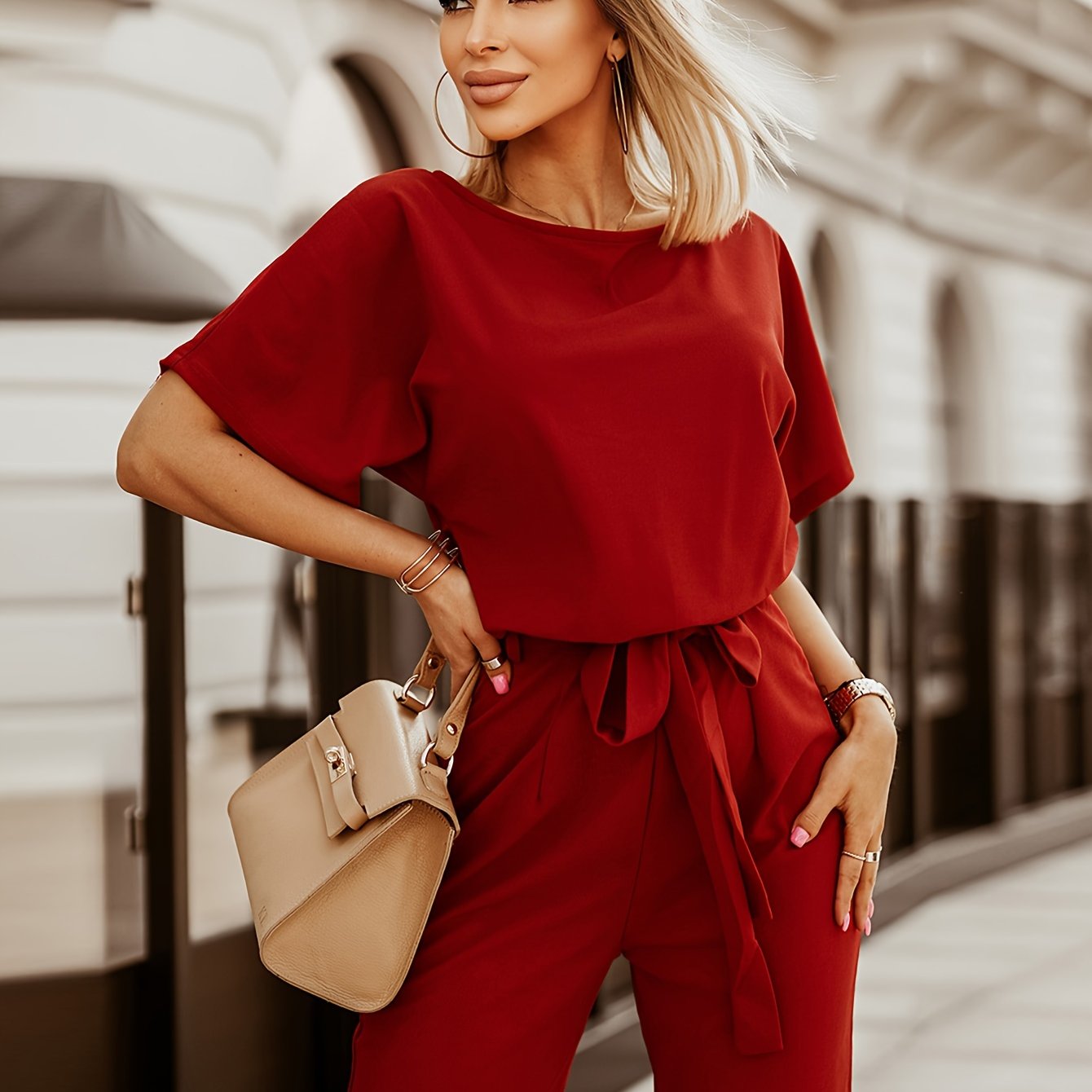 DHM ~ Brede Pijpen Jumpsuit