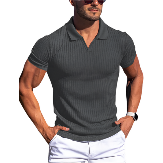 DHM ~ Slim-Fit V-Nek Winter Polo