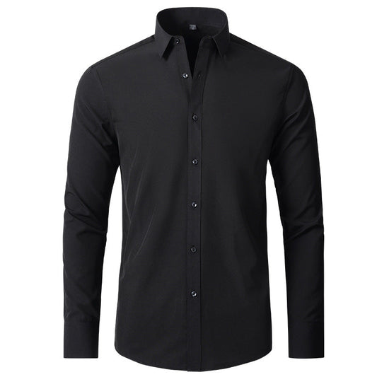D.H.M 25 | PRIME STRETCH BUSINESS POLO - BLACK