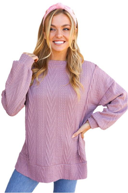 DHM ~  Casual Purple Winter Sweater