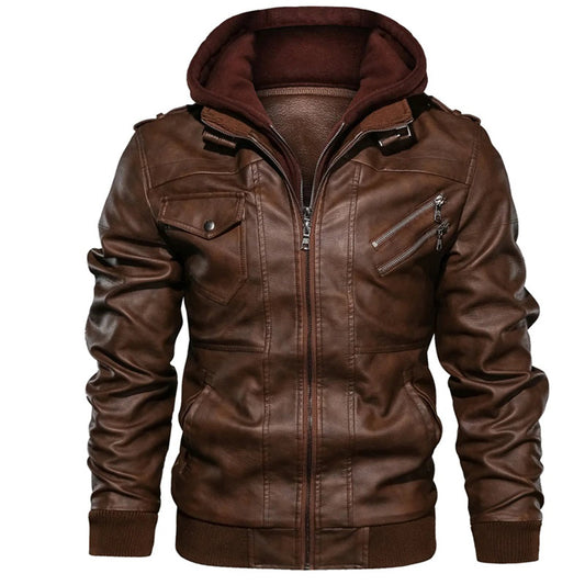 DHM ~ Leren Winterjas met Capuchon - Daniel's