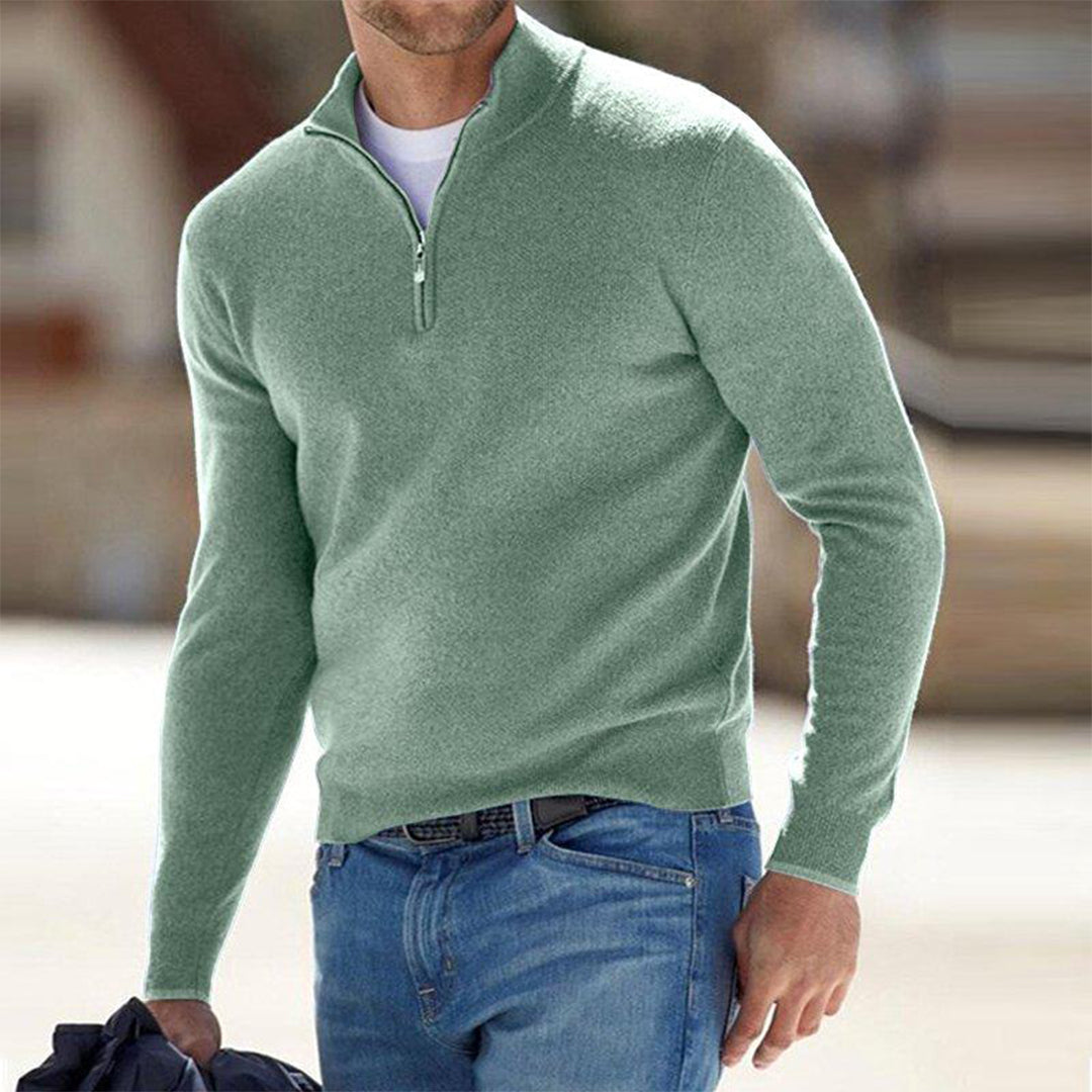DHM ~ Casual Half-Zip Sweater