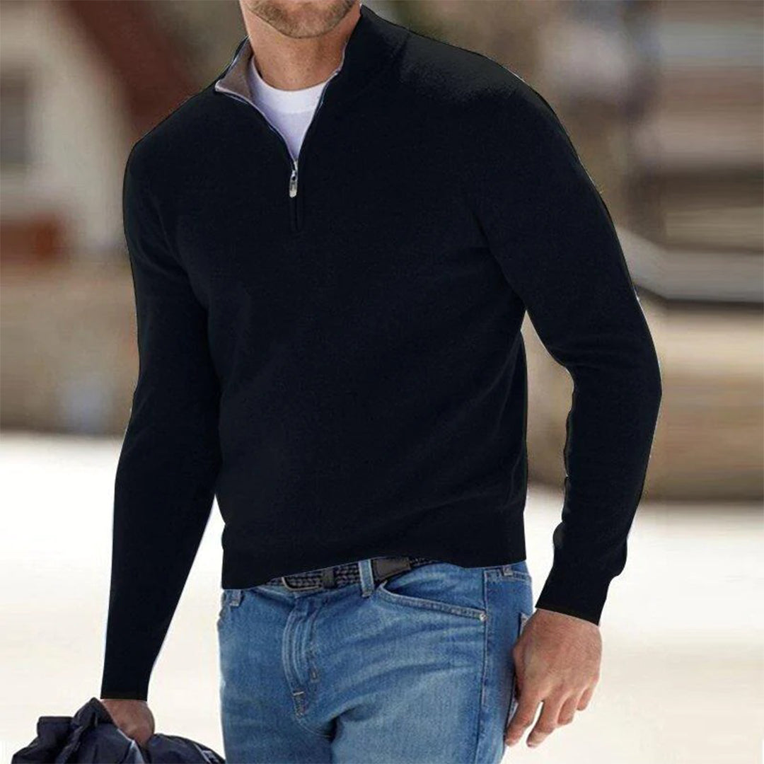 DHM ~ Casual Half-Zip Sweater