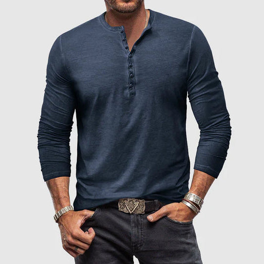 DHM ~ Klassiek Heren Shirt Met Lange Mouwen