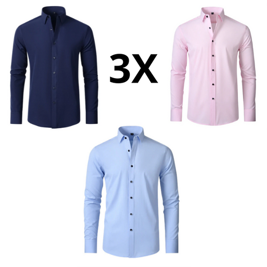 D.H.M 25 - 3PACK PRIME STRETCH BUSINESS POLO