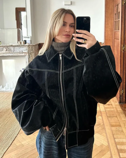 DHM ~ Oversized leren jas