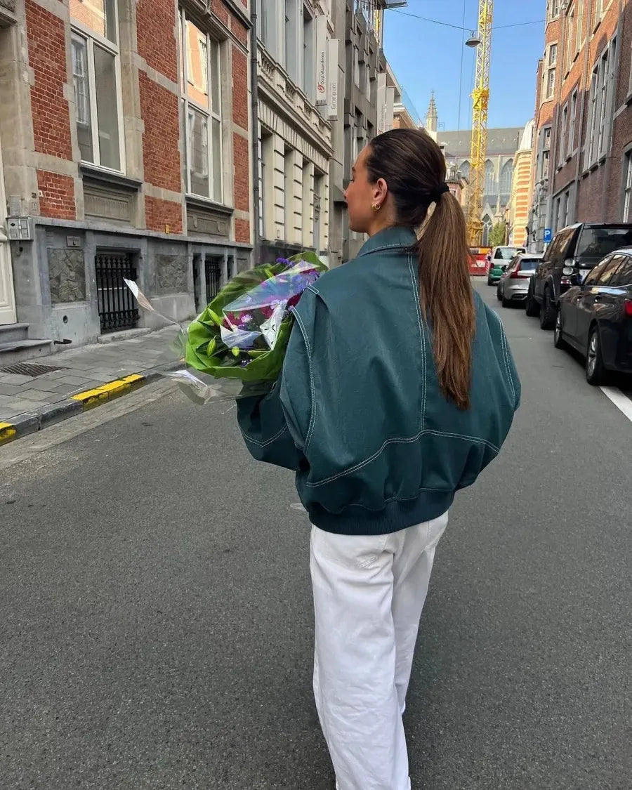 DHM ~ Oversized leren jas